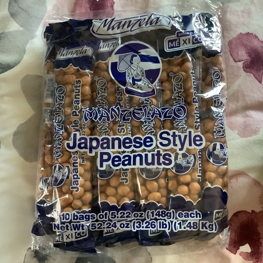 Manzel Japanese Cocktail Style Peanuts (Cacahuate Estilo Japones) 10 Pcs